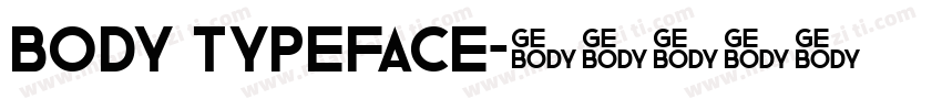 Body Typeface字体转换